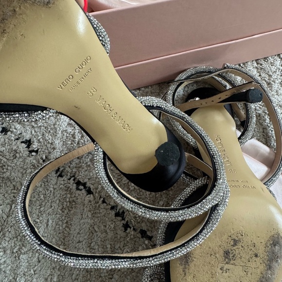 Mach & Mach Women's Black and Silver Heels size 38 - Picture 7 of 9